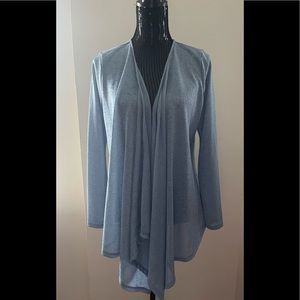 Micheal Micheal Kors Blue Open Water Fall Cardigan Top Size Medium